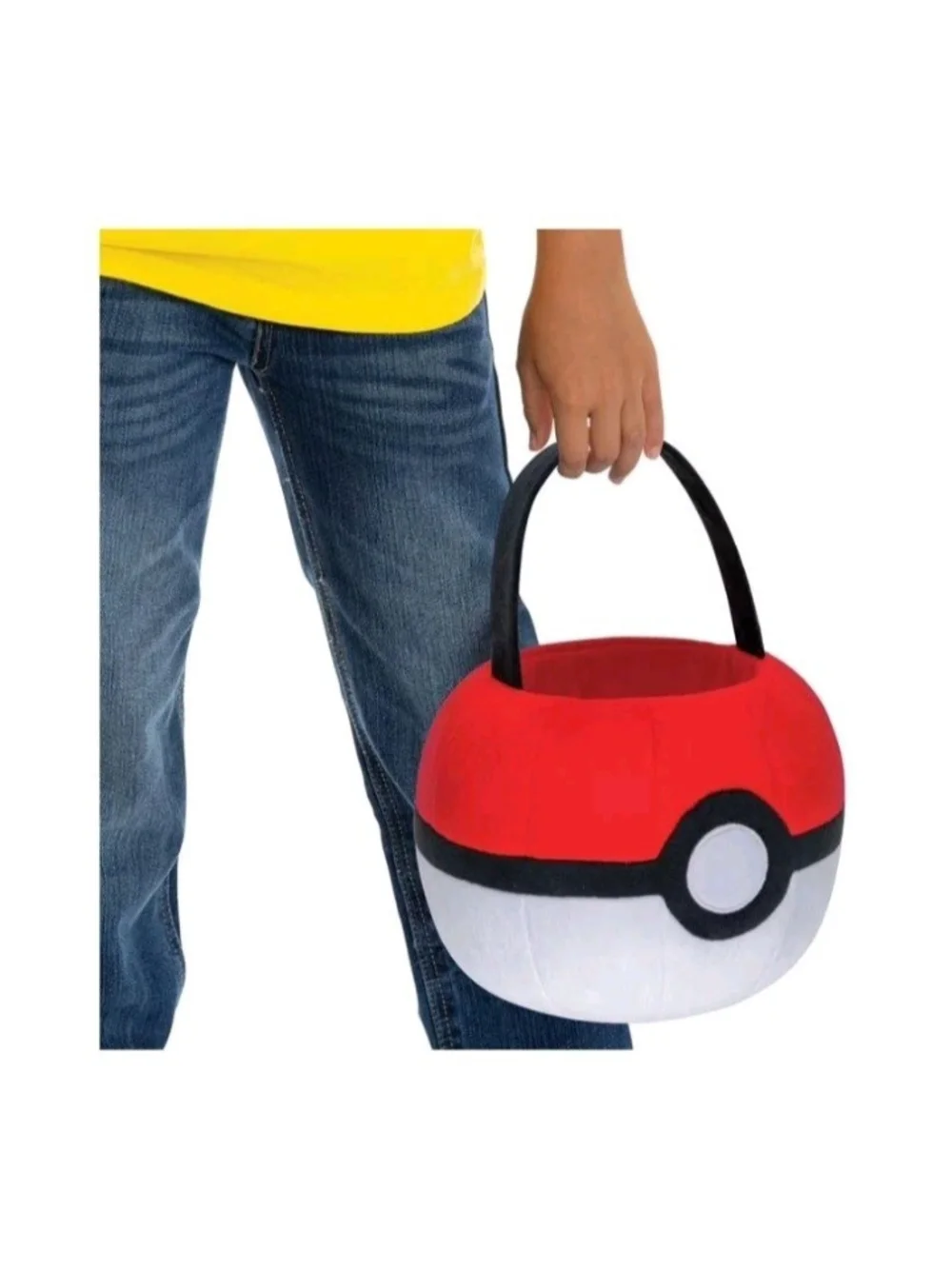 Pokemon Plush Red and White Poké Ball Halloween Spring Trick-or-Treat Basket
